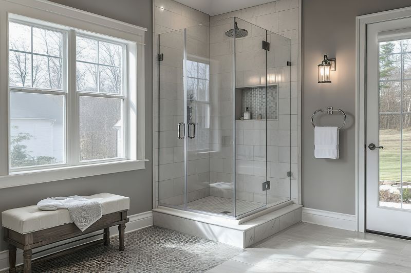 Elegant Shower with Clear Glass